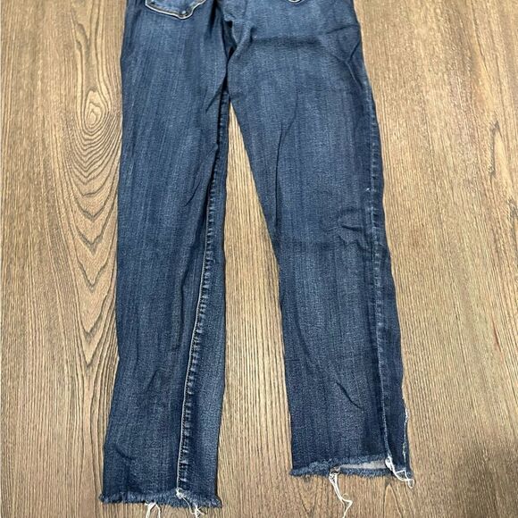 American Eagle Outfitters Super Super Stretch Jeans Raw Hem Medium Wash 6 Long - Picture 6 of 11